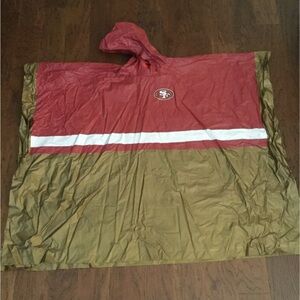 San Francisco 49ers NFL Hooded Poncho with Logos